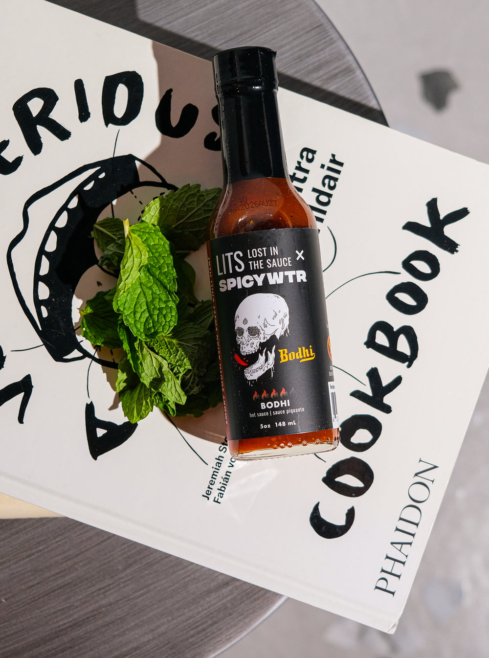 Coriander + mint finish.