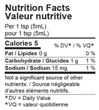 Bodhi hot sauce nutrition facts and ingredients label, photo 5