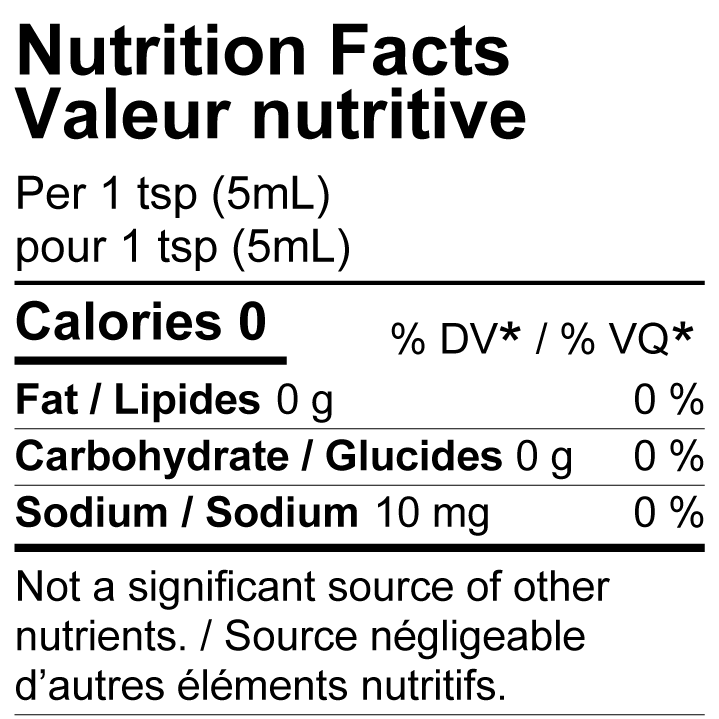 LITS Lime Chili nutritional facts