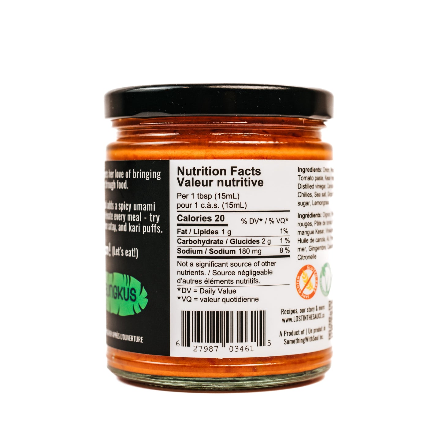 Amma's Malaysian Sambal by Toronto hot sauce Lost in the Sauce LITS x Bungkus