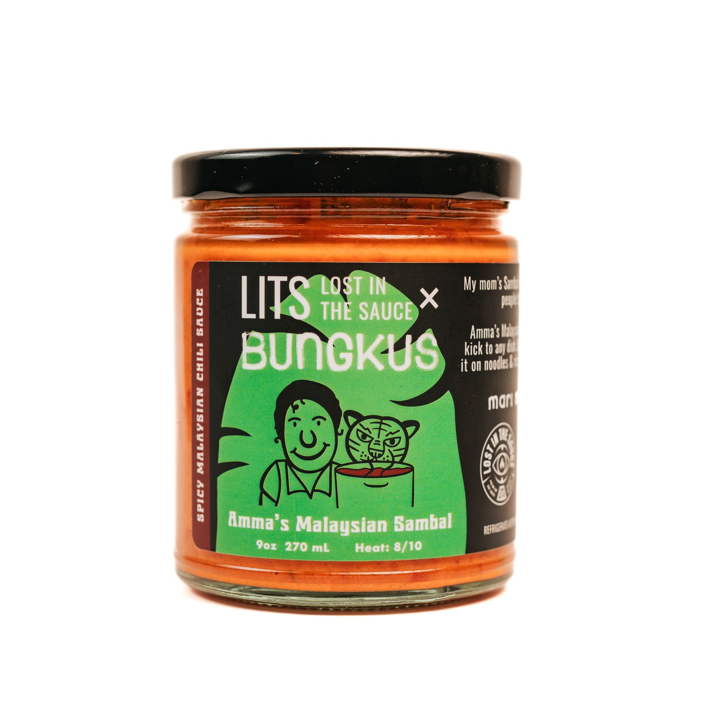Amma's Malaysian Sambal by Toronto hot sauce Lost in the Sauce LITS x Bungkus