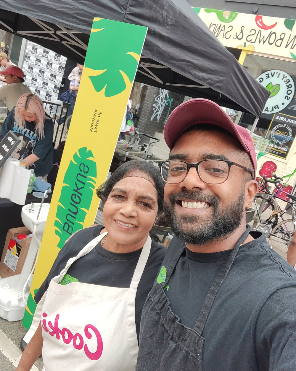 Karthy and his mother Siva