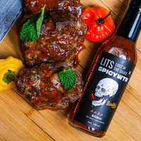 Bodhi ghost pepper maple hot sauce glazed on lamb chops, photo 3
