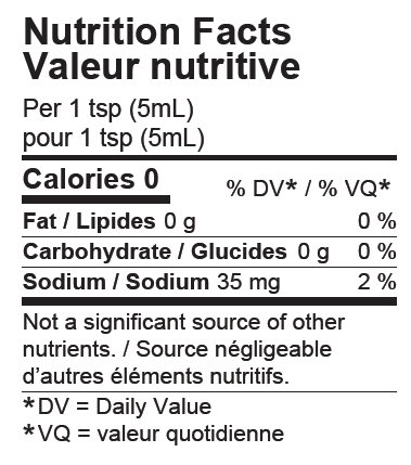 OG Boodoo nutritional facts